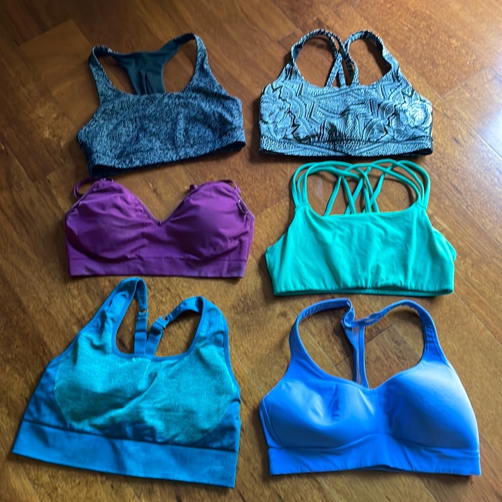 Lot of 6 Sports Bras small/medium